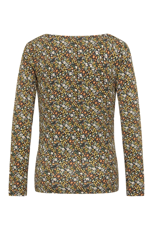 Shirt mit Wasserfallausschnitt - flora